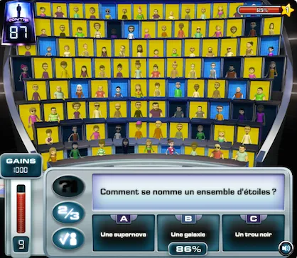 jeu de quizz 1 contre 100