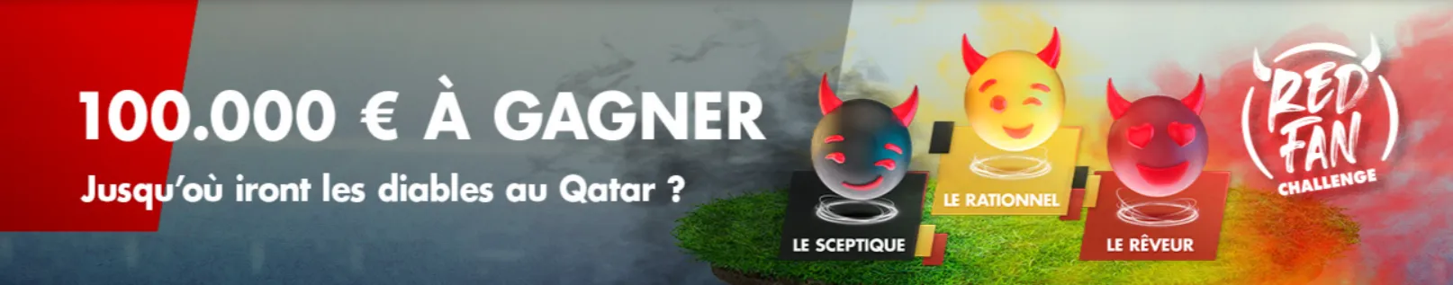 Red Fan Challenge sur le site de paris sportifs belge Circus