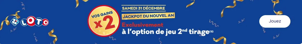 Jackpot du Nouvel an de 10 millions d'euros sur la Française des Jeux