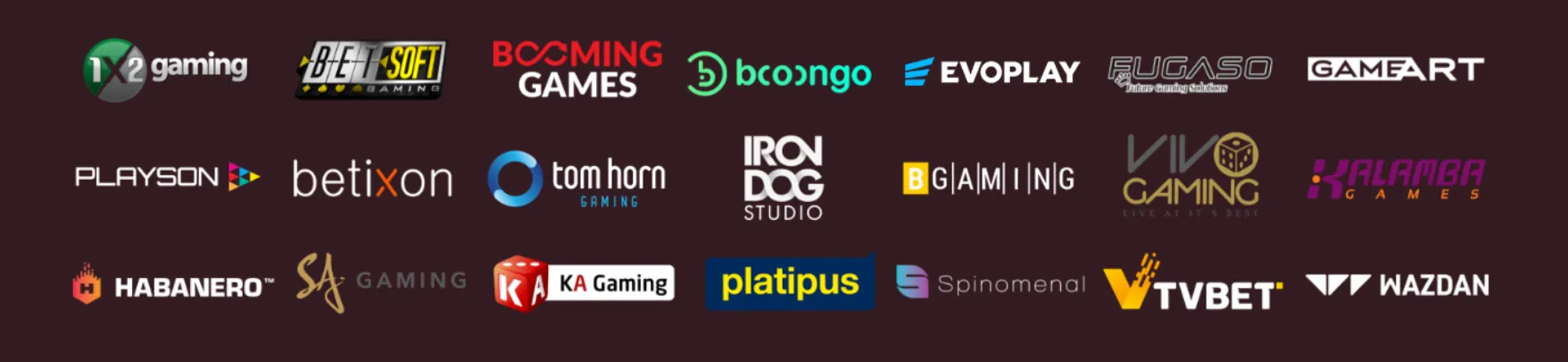 Les fournisseurs présents sur Lady Linda