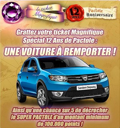 Gagnez une voiture avec le Ticket Magnifique