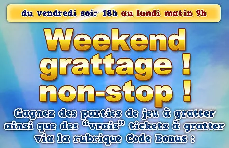 Jeu à gratter sur Pactole