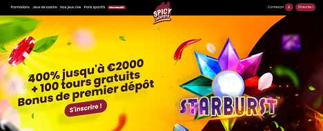 Découvrez Spicy Jackpots et inscrivez-vous