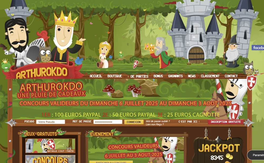 A quoi ressemble le site Arthurokdo