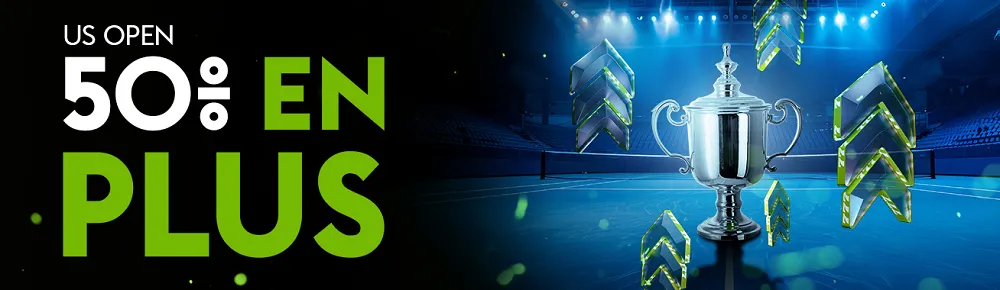 Bet777 US Open 50% de gains en plus avec trophée de tennis et promotion exclusive sur paris sportifs 2025