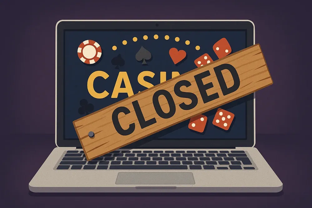 Fermeture du casino en ligne