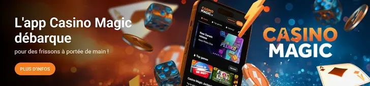 Application Casino Magic sur mobile