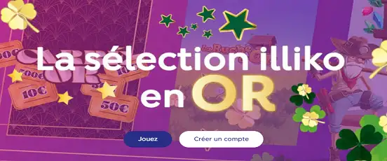 Sélection des jeux Illiko en Or avec visuel doré mettant en avant Illiko Chiffre d’Or et les jackpots FDJ