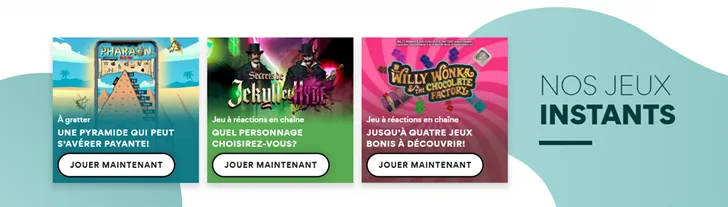 Les jeux instants chez Loto-Québec