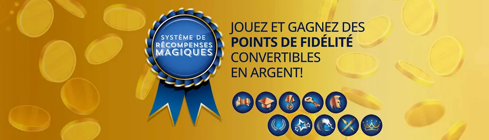 Programme Magic Betting Casino avec système de récompenses
