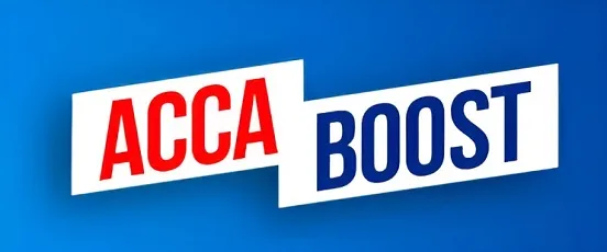 Logo promotion Acca Boost de Magic Betting Sport offrant jusqu’à +30% de gains sur les paris combinés de football
