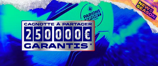 Promotion Parions Sport : cagnotte de la reprise Ligue 1 avec 250000€ garantis à partager entre parieurs