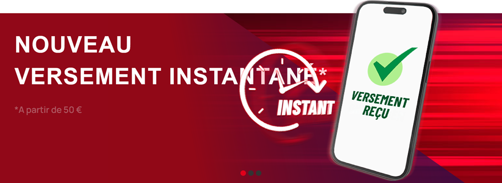 Retrait instantané casino belge