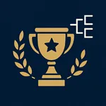 Image avec une coupe et un tableau représentant un tournoi