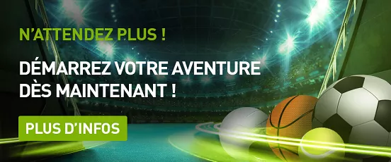 Visuel promotionnel Bet777 avec ballons de sport et message incitant à démarrer son aventure dès maintenant