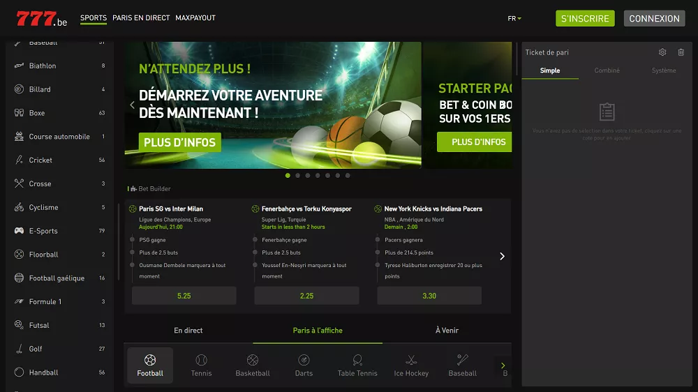 Bienvenue sur Bet777