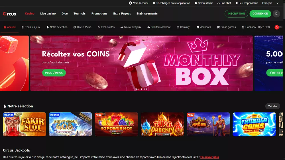 Aperçu de Circus Casino