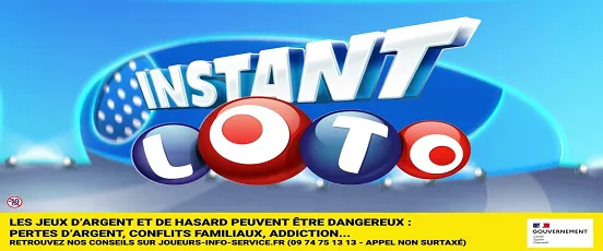 Logo Instant Loto de la FDJ avec message de prévention