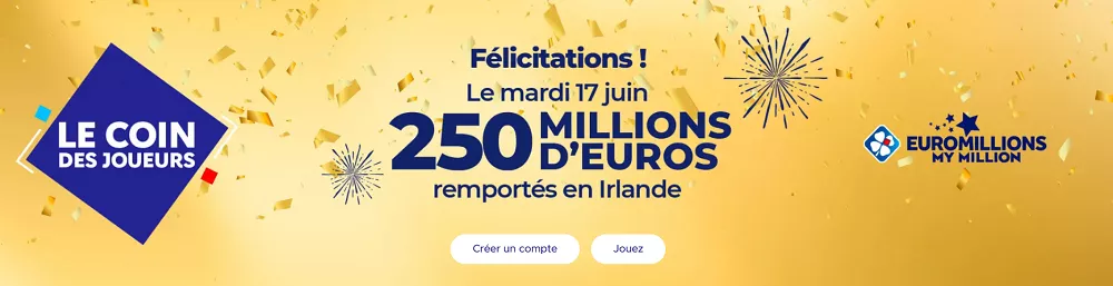 EuroMillions : nouveau record de 250M€, cette fois en Irlande
