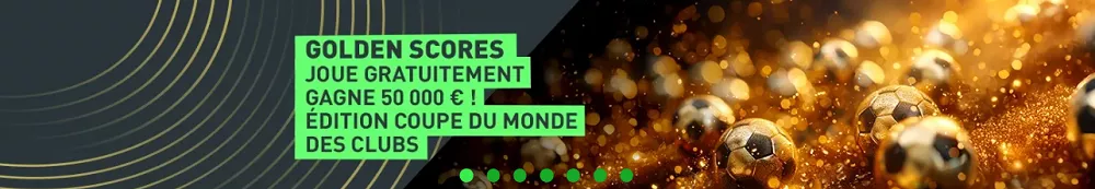 Gagnez jusqu’à 50.000€ avec Golden Score sur Golden Palace Sport
