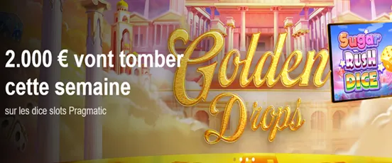 Golden Vegas Casino lance Golden Drops avec 2.000 € à gagner sur les dice slots Pragmatic Play cette semaine