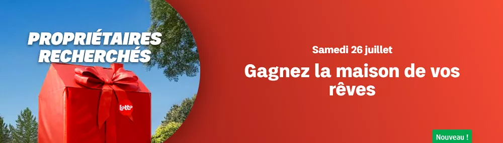 Loterie Nationale Belgique : propriétaires recherchés pour gagner une maison de rêve le samedi 26 juillet