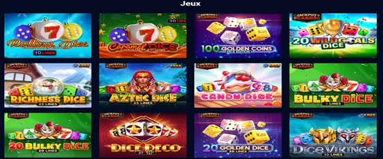 Jeux Dice Amusnet éligibles au tournoi Amusnet de Magic Betting Casino