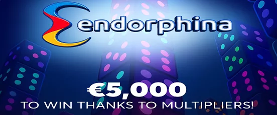 Tournoi Endorphina sur Oria Casino avec 5.000€ à gagner grâce aux multiplicateurs sur les machines à sous DICE