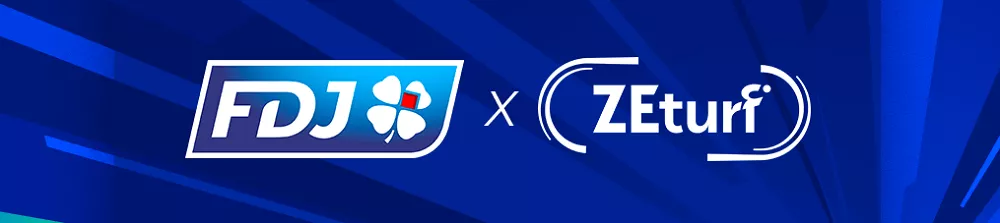 Logos de FDJ et ZEturf côte à côte illustrant leur partenariat dans les paris hippiques en ligne en 2025