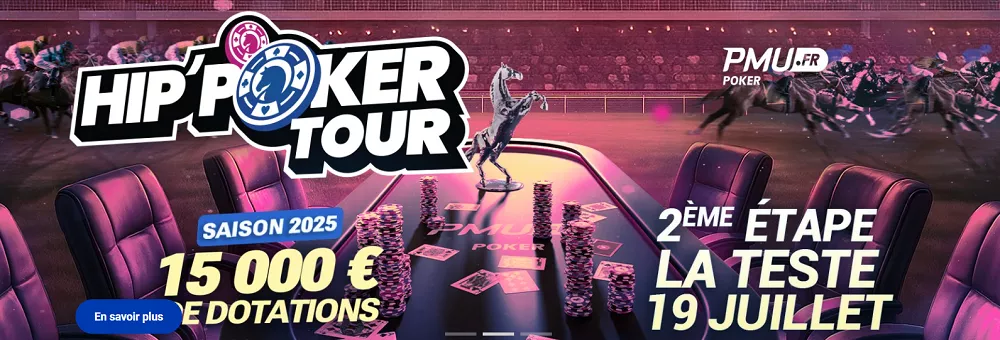 Hip’Poker Tour 2025 : tournois de poker gratuits signés PMU.fr