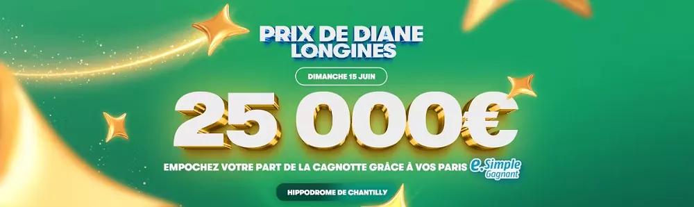Pariez sur le Prix de Diane 2025 sur PMU.fr et gagnez une part de la cagnotte de 25.000€