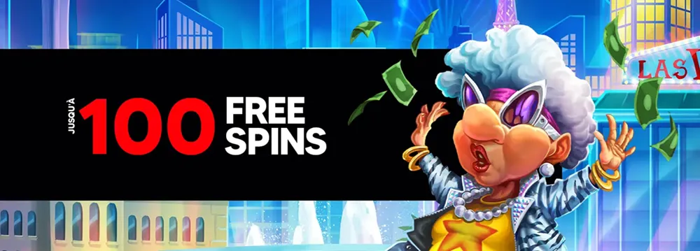 Personnage animé célébrant sous une pluie de billets avec la mention 