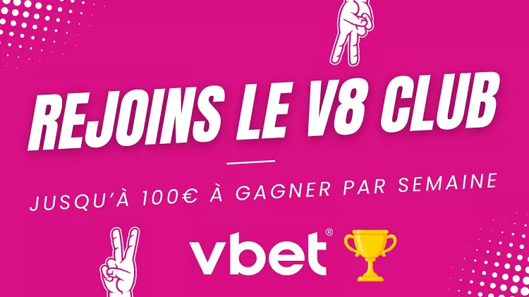 Rejoignez le V8 Club de Vbet